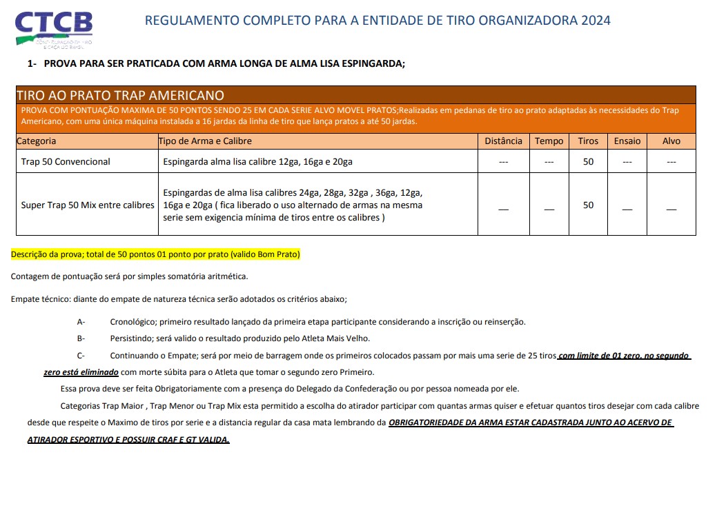 Provas e Campeonatos